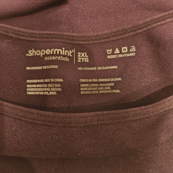 Shapermint Essentials Scoop Neck Cami Shapewear 2XL Black - Picture 2 of 3